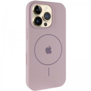 Чохол Silicone Case Full Protective (AA) V2 with MagSafe для Apple iPhone 16 Pro Max (6.9") Сірий / Lavender