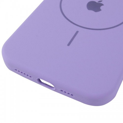 Чохол Silicone Case Full Protective (AA) V2 with MagSafe для Apple iPhone 16 Pro Max (6.9") Бузковий / Dasheen