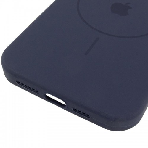 Чохол Silicone Case Full Protective (AA) V2 with MagSafe для Apple iPhone 16 Pro Max (6.9") Темно-синій / Midnight blue