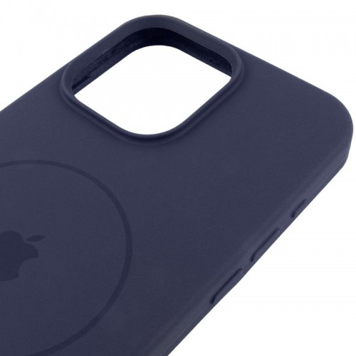 Чохол Silicone Case Full Protective (AA) V2 with MagSafe для Apple iPhone 16 Pro Max (6.9") Темно-синій / Midnight blue