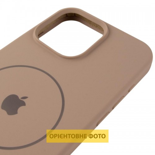 Чехол Silicone Case Full Protective (AA) V2 с MagSafe для Apple iPhone 16e (6.1") Бежевый / Desert Gold