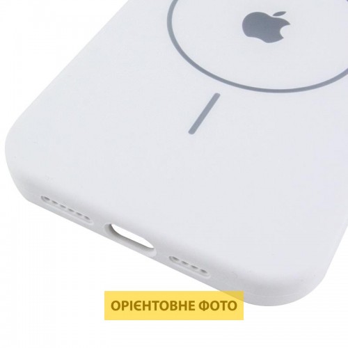 Чехол Silicone Case Full Protective (AA) V2 с MagSafe для Apple iPhone 16e (6.1") Белый / White