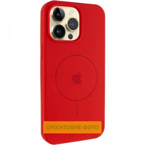 Чехол Silicone Case Full Protective (AA) V2 с MagSafe для Apple iPhone 16e (6.1") Красный / Red