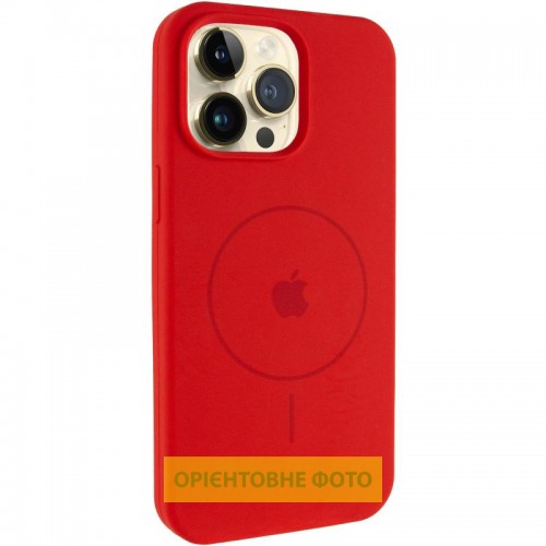 Чехол Silicone Case Full Protective (AA) V2 с MagSafe для Apple iPhone 16e (6.1") Красный / Red