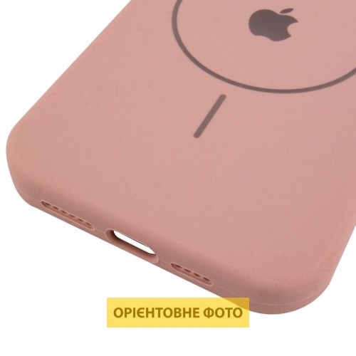 Чехол Silicone Case Full Protective (AA) V2 с MagSafe для Apple iPhone 16e (6.1") Розовый / Pink Sand