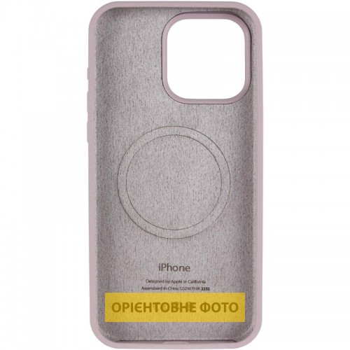 Чехол Silicone Case Full Protective (AA) V2 с MagSafe для Apple iPhone 16e (6.1") Серый / Lavender