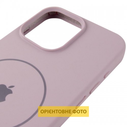 Чехол Silicone Case Full Protective (AA) V2 с MagSafe для Apple iPhone 16e (6.1") Серый / Lavender