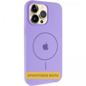 Чохол Silicone Case Full Protective (AA) V2 with MagSafe для Apple iPhone 16e (6.1") Бузковий / Dasheen