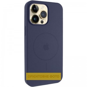 Чохол Silicone Case Full Protective (AA) V2 with MagSafe для Apple iPhone 16e (6.1") Темно-синій / Midnight blue