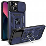 Чехол Ummi Camshield Serge Ring для Apple iPhone 13 (6.1") Синий