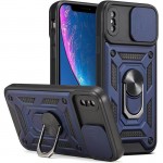Чехол Ummi Camshield Serge Ring для Apple iPhone XS Max (6.5") Синий