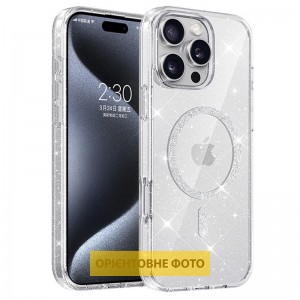 Чохол TPU Eclipse Sparkle (MagFit) для Apple iPhone 16e (6.1") Clear