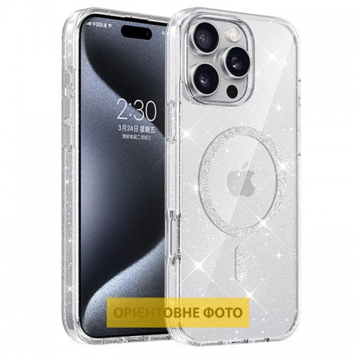 Чохол TPU Eclipse Sparkle (MagFit) для Apple iPhone 17 (6.3") Clear