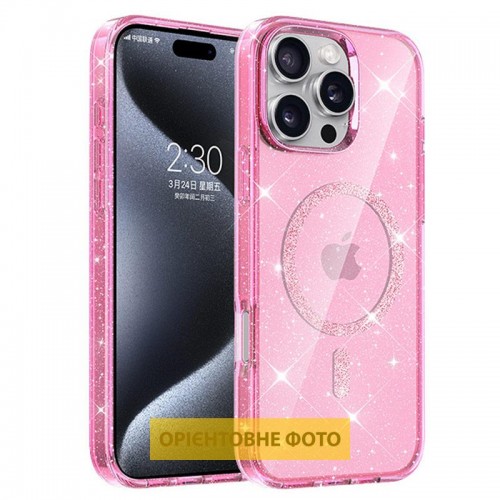 Чохол TPU Eclipse Sparkle (MagFit) для Apple iPhone 17 (6.3") Pink