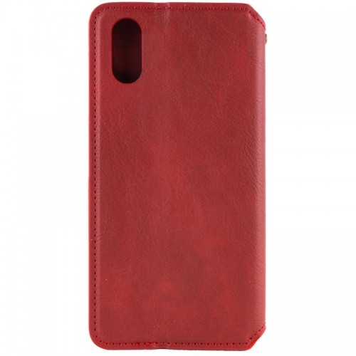 Шкіряний чохол-книжка GETMAN Cubic (PU) для Apple iPhone X / XS (5.8") Червоний