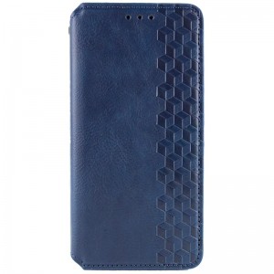 Шкіряний чохол-книжка GETMAN Cubic (PU) для Apple iPhone X / XS (5.8") Синій