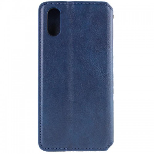 Шкіряний чохол-книжка GETMAN Cubic (PU) для Apple iPhone X / XS (5.8") Синій