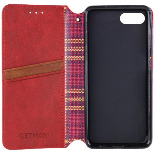 Шкіряний чохол-книжка GETMAN Cubic (PU) для Apple iPhone 7 / 8 / SE (2020) (4.7") Червоний