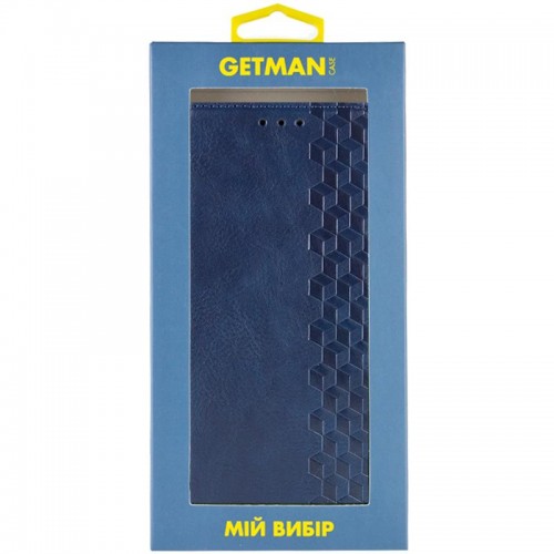 Шкіряний чохол-книжка GETMAN Cubic (PU) для Apple iPhone 12 Pro / 12 (6.1") Синій