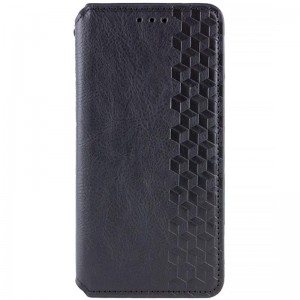 Шкіряний чохол-книжка GETMAN Cubic (PU) для Apple iPhone 12 Pro Max (6.7") Чорний