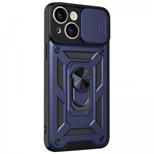 Чохол Ummi Camshield Serge Ring для Apple iPhone 14 (6.1") Синій