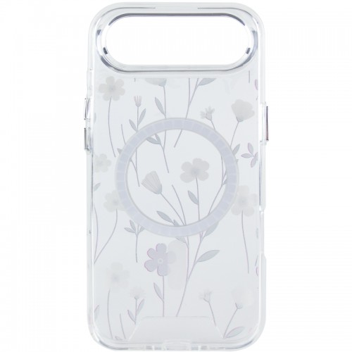 TPU+PC чохол Clear Garden with MagSafe для Apple iPhone 17 Air (6.5") Cherry Petal