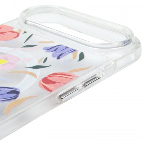TPU+PC чехол Clear Garden с MagSafe для Apple iPhone 17 Air (6.5") Tropical Art