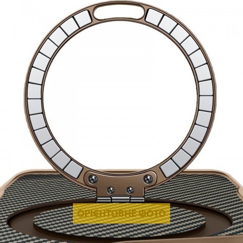 Чехол TPU+PC Metal Buttons with MagSafe Carbon Ring для Apple iPhone 17 Air (6,5") Золотой