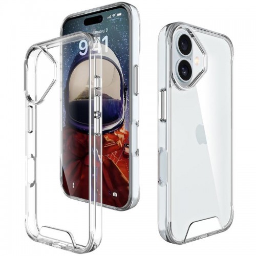 Чохол TPU Space Case transparent для Apple iPhone 17 (6.3") Прозорий
