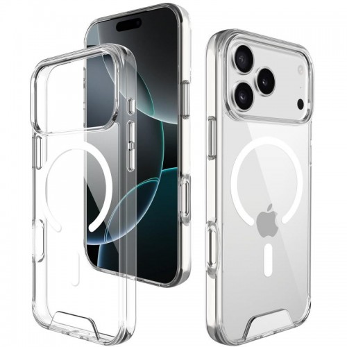 Чохол TPU Space Case with MagSafe для Apple iPhone 17 Pro (6.3") Прозорий