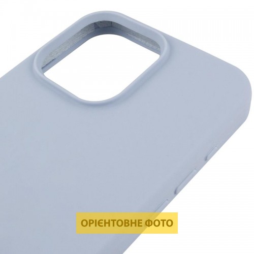 Чохол Silicone Case (AA) Logo with MagSafe для Apple iPhone 17 (6.3") Блакитний / Lilac Blue