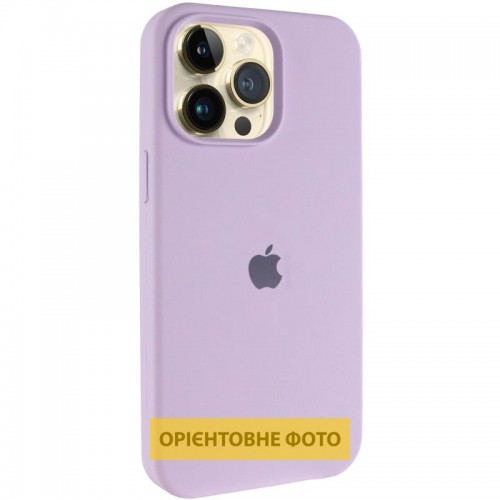 Чехол Silicone Case (AA) Logo with MagSafe для Apple iPhone 17 (6.3") Сиреневый / Lilac