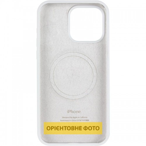 Чохол Silicone Case (AA) Logo with MagSafe для Apple iPhone 17 Air (6.5") Білий / White