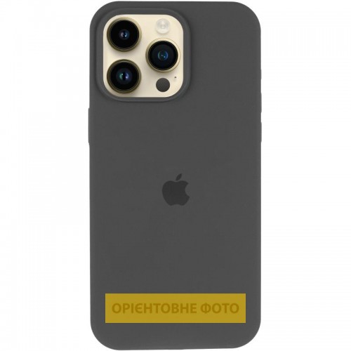 Чохол Silicone Case (AA) Logo with MagSafe для Apple iPhone 17 Air (6.5") Сірий / Dark Gray