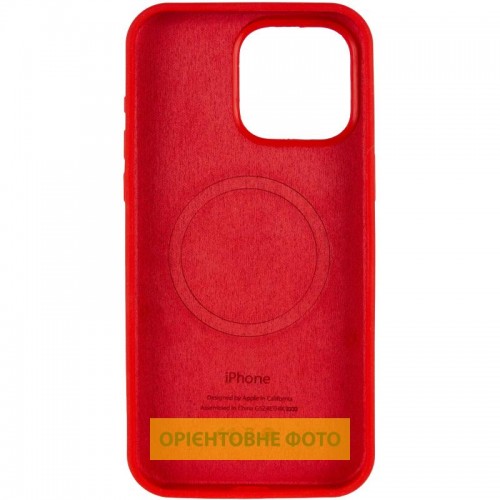 Чехол Silicone Case (AA) Logo с MagSafe для Apple iPhone 17 Air (6,5") Красный / Red