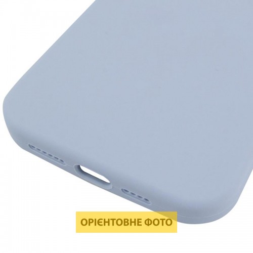 Чохол Silicone Case (AA) Logo with MagSafe для Apple iPhone 17 Air (6.5") Блакитний / Lilac Blue