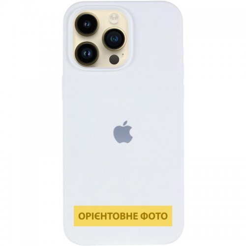 Чехол Silicone Case (AA) Logo with MagSafe для Apple iPhone 17 Pro (6.3") Белый / White