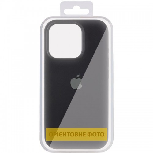 Чохол Silicone Case (AA) Logo with MagSafe для Apple iPhone 17 Pro (6.3") Чорний / Black