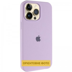 Чохол Silicone Case (AA) Logo with MagSafe для Apple iPhone 17 Pro (6.3") Бузковий / Lilac