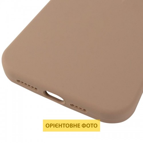 Чехол Silicone Case (AA) Logo with MagSafe для Apple iPhone 17 Pro (6.3") Бежевый / Desert Gold
