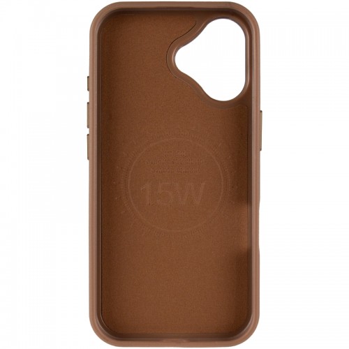 Шкіряний чохол Rally with MagSafe для Apple iPhone 17 (6.3") Beige / White