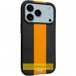 Шкіряний чохол Rally with MagSafe для Apple iPhone 17 (6.3") Black / Orange
