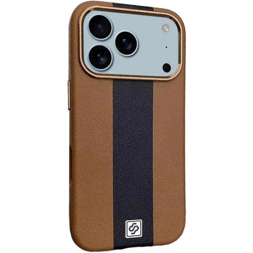 Шкіряний чохол Rally with MagSafe для Apple iPhone 17 Pro (6.3") Brown / Black