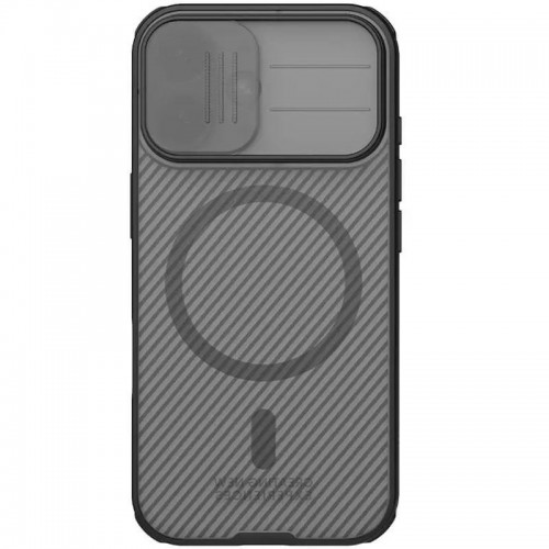 Карбонова накладка Nillkin CamShield Pro Magnetic для Apple iPhone 17 (6.3") Transparent black