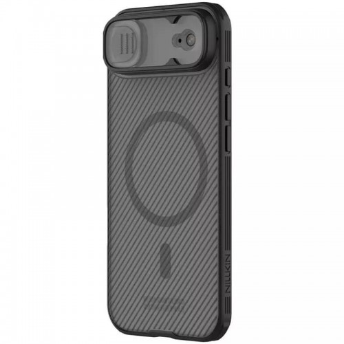 Карбоновая накладка Nillkin CamShield Pro Magnetic для Apple iPhone 17 Air (6.5") Прозрачный чёрный