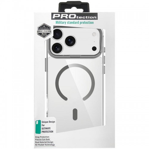 Чехол TPU Space Case Apex с MagSafe для Apple iPhone 17 Pro (6,3") серый