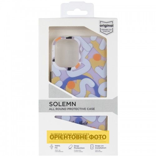 TPU чехол Pastel Chaos с MagSafe для Apple iPhone 16 (6.1") Белый