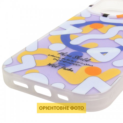 TPU чехол Pastel Chaos с MagSafe для Apple iPhone 16 (6.1") Белый
