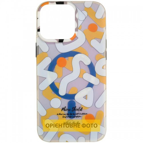 TPU чохол Pastel Chaos with MagSafe для Apple iPhone 16 (6.1") White