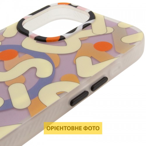 TPU чехол Pastel Chaos с MagSafe для Apple iPhone 16 (6.1") Бежевый